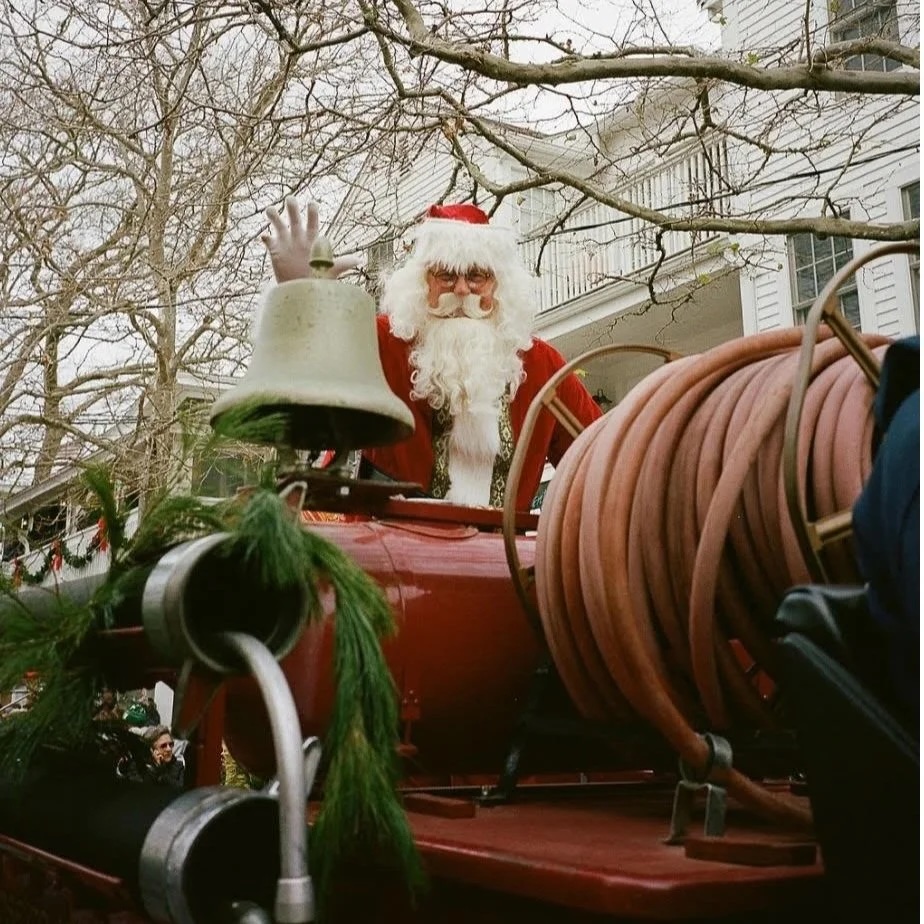 Santa on Firetruck