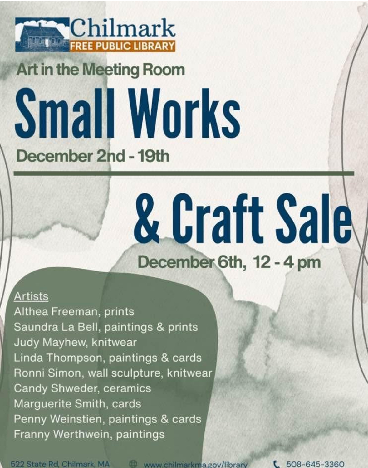 Chilmark Public Library Craft Sale